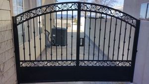 Puerta de Entrada de Hierro Forjado de Primera Calidad, Puerta Decorativa de Hierro para Casas de Lujo y Villas Modernas - Product Image 5