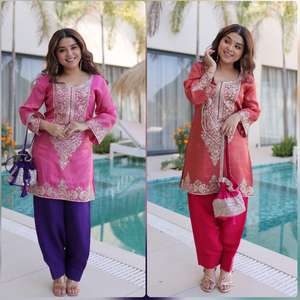 Ensemble de costume ethnique en viscose, Salwar Kameez traditionnel indien avec Batva, prêt à porter, collection pour mariage et fêtes, au meilleur prix - Product Image 6