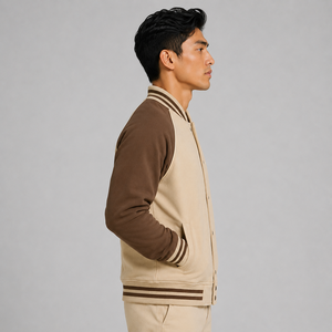 Veste de baseball pour homme, veste varsity, veste de style universitaire, broderie personnalisée, mélange de laine, boutons pression, mode décontractée, streetwear d'hiver - Product Image 6
