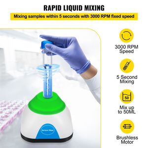 Agitatore Vortex da Laboratorio Mini 3000 RPM con Funzione Touch, Diametro Orbitale 6mm, Capacità 50ML - Essenziale per Laboratori Scientifici - Product Image 3