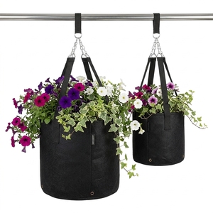 Garden Aeration Fabric Pots Customizable Size Grow <b>Bag</b> Felt Plant Pot With Sturdy Handle - Product Image 4