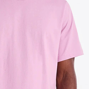 Custom Logo Oversized <b>Pink</b> <b>T</b> <b>Shirt</b> <b>Men</b> Premium Cotton Casual Streetwear Half Sleeve Summer Tee Loose Fit Fashion Top - Product Image 3