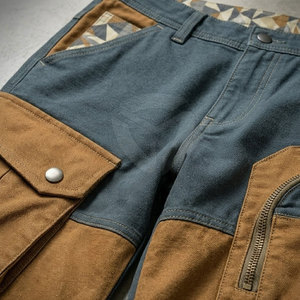 Pantalon cargo pour homme prêt pour la ville, design multi-poches, coupe confortable, idéal pour les tenues décontractées et les activités de plein air - Product Image 6