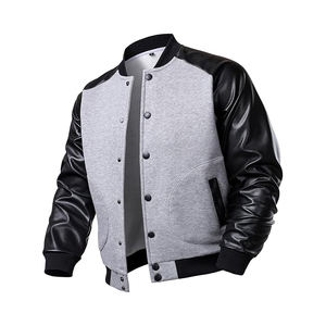 Chaqueta Varsity Bordada para Hombre, Mezcla de Lana, Diseño Oversize con Letras Grandes, Estilo Béisbol Universitario, Personalizable con Arte en la Espalda - Product Image 2