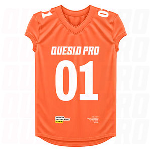Camiseta de Fútbol Americano, Corte Ajustado, Cuello en V, Mangas Cortas, Diseño y Color Personalizados, Sublimación de Alta Calidad - Product Image 4