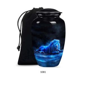 Whole Selling Black <b>Large</b> Tiger Cremation Adult Memorial <b>Urn</b> For Human Ashes Funeral Design Metal <b>Urn</b> Container Ashes For Female - Product Image 6