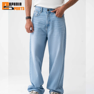 Jeans en denim de qualité supérieure, nouveaux, élégants, pantalons baggy, jeans classiques pour homme, vêtements pour homme, jeans amples à la mode pour homme - Product Image 2