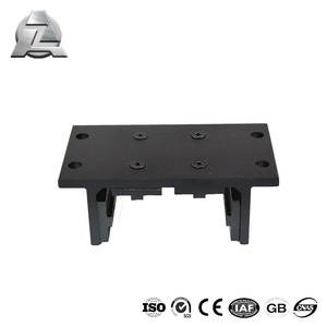 Roulement linéaire en alliage d'aluminium court à double bride prêt à l'emploi avec trou de frein, entretoises, vis et cales - Product Image 6