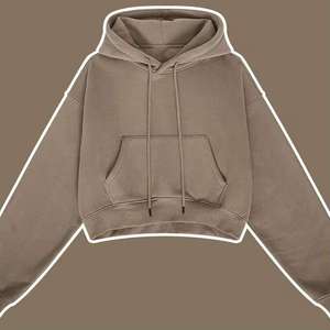 OEM 2026 Nuevo Diseño Personalizado Sudadera Corta Deportiva de Algodón Afelpado Oversize para Mujer, Ajuste Holgado - Product Image 6