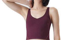 High Quality Plus Size Lightweight Breathable Sport <b>Bra</b> Thin Strap Women Padded Spandex Yoga Gym Active Wear - Product Image 2