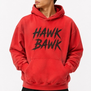 Sweat à capuche surdimensionné pour homme, style streetwear, coton lourd, style vintage classique, coupe ample. - Product Image 1