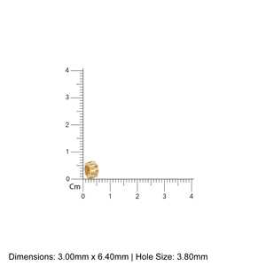 Cuentas espaciadoras florales de oro macizo de 18k / Suministros para fabricación de joyas de 14k / Fornituras de rueda de neumático de oro hechas a mano con diseño floral - Product Image 3