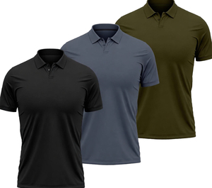 Camisetas Polo para Hombre, de Alta Calidad, Estilo Casual, Nuevo Diseño, Logotipo Personalizado, Color Sólido, Transpirables, de Algodón, Tallas Grandes - Product Image 1