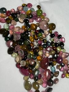 Pierres précieuses en tourmaline naturelle, forme poire et autres formes, tailles calibrées 3x4mm-10x12mm, polies, pleochroïques, pour la fabrication de bijoux - Product Image 6