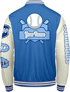 Veste d'hiver confortable pour homme, style Letterman, col montant, logo sur le devant, coupe-vent, haute qualité, écologique, à prix raisonnable - Product Image 2