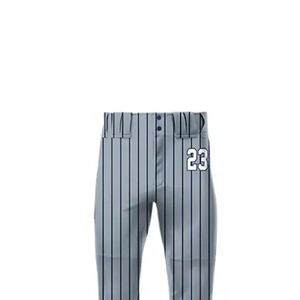 Ensembles de pantalons de baseball personnalisés en gros, uniformes d'équipe OEM, antibactériens, respirants, séchage rapide, protection UV UPF 50+, 100% polyester - Product Image 1