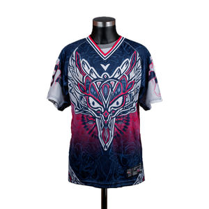 Personnalisation OEM, uniforme de lacrosse en mesh sublimé, vente en gros, nom et numéro sublimés, vêtements de lacrosse personnalisés, t-shirt pour hommes - Product Image 4
