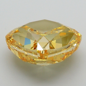 Diamant jaune fantaisie certifié IGI, cultivé en laboratoire, taille coussin, diamant non monté pour la création de bijoux fins - Product Image 5