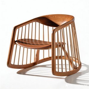 Hot Sale Indonesia Made Modern Classic Tufted Wooden Teak Mahogany Sungkai Rocking <b>Chair</b>-Eco-Friendly & Durable - Product Image 5