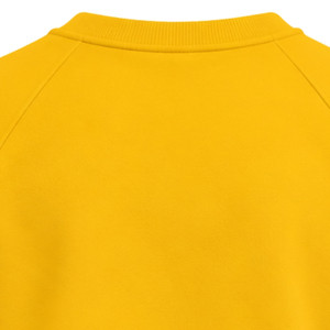Gold Yellow Women Crew Neck Sweatshirt Greek Letter 1922 Graphic <b>Long</b> Sleeve Pullover <b>Top</b> with White Double Sleeve Stripes - Product Image 4