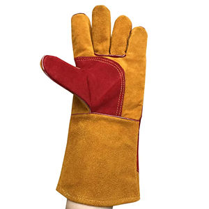 Guantes de Seguridad Resistentes al Calor y al Fuego para Horno, Parrilla, Chimenea, Soldadura, Manipulación de Materiales - Material de Cuero - Product Image 6
