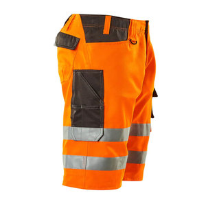 Shorts de travail réfléchissants pour hommes, style cargo, haute visibilité, multi-poches, pour la construction, sécurité au travail - Product Image 2