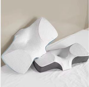 Luxury Orthopedic <b>Memory</b> <b>Foam</b> <b>Neck</b> <b>Pillow</b> Ergonomic Adjustable <b>for</b> Shoulder <b>Pain</b> Relief Cervical Comfort Solid Pattern Body Part - Product Image 2