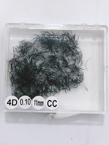 Cils coréens préfabriqués 2D 3D 4D 5D 6D 8D 10D, faux cils thermocollés, éventails de volume russe avec courbure D/C de 0,07 mm, cils de 6 à 20 mm - Product Image 2