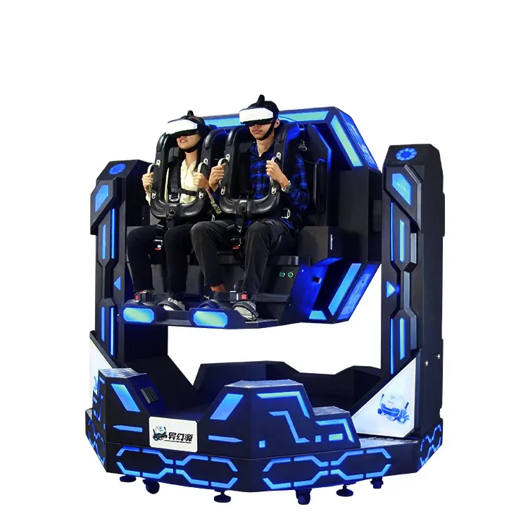 VR Attractions 9D Double Chair 1080 Virtual Reality Flying Simulator 360 Arcade Machine VR Simulator