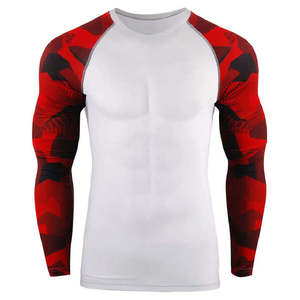 Toutes tailles, manches longues, respirant, anti-UV, anti-bactérien, écologique, séchage rapide, personnalisable, polyester/spandex, rashguards pour hommes - Product Image 2