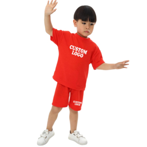 Ensemble personnalisé unisexe pour enfants : T-shirt et short de motard pour filles, ensemble T-shirt oversize et short pour bébés garçons, Twinset - Product Image 3