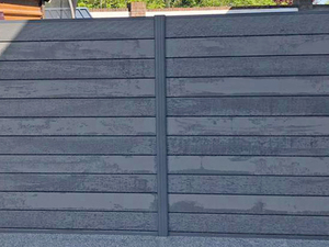 Molduras para Postes de Cercas de Aluminio Compuesto, Color Gris, 1860 mm - Product Image 2