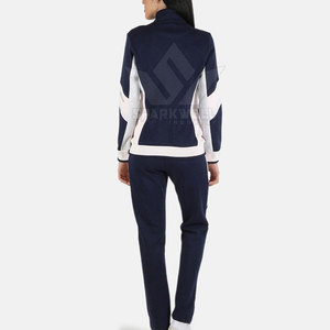 Active Women Winter Solid Tracksuit Long Sleeve Jacket Matching Pants 100% Cotton Eco-Friendly Breathable Fabric Comfortable Fit - Product Image 3