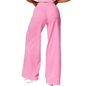 Pantalon décontracté pour femme 100 % coton, coupe ample, taille à cordon, respirant, OEM ODM, vente en gros - Product Image 5
