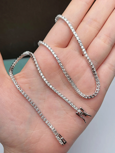 Pulsera de Plata 925 de Primera Calidad con Diamante Cultivado en Laboratorio, Certificado IGI, Corte Brillante Redondo de Lujo, Estilo Clásico para Uso Diario - Product Image 3