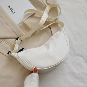 Wholesale Nylon Lightweight Women's Underarm <b>Small</b> Crossbody Bag Simple Canvas Shoulder Bag - Product Image 5