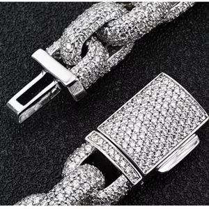 Collar de Cadena Cubana con Diamantes Estilo Hip Hop, Ideal para Conciertos, Festivales y Fiestas, Disponible al Mejor Precio - Product Image 5