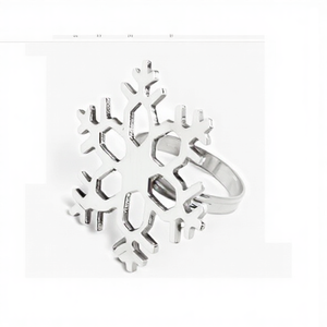 Hot Selling Napkin Ring Aluminum Silver Finish Napkin Rings <b>Cloth</b> Holder For Dining <b>Table</b> Perfect For Any Occasion - Product Image 1