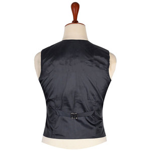Gilet écossais artisanal haut de gamme à 5 boutons, gilet formel en laine noire à motif Argyle - Product Image 3