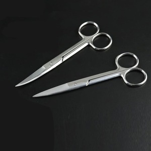 Ciseaux chirurgicaux professionnels en acier inoxydable 304 de 14 cm, courbés, pour cuticules, ongles, sourcils, poils du nez, accessoires de manucure et de maquillage - Product Image 2