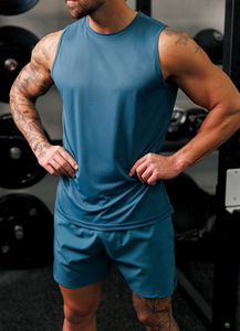 Wholesale High Quality Fitness Bodybuilding Undershirt Gym tank Tops Men's Singlet Men Cotton <b>Vests</b> - Product Image 3