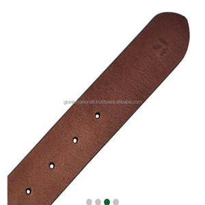 Logotipo personalizado de aleación hebilla marrón y negro de Cuero 100% genuino cinturón para los hombres 100 puro de cuero de vaca cinturón - Product Image 4