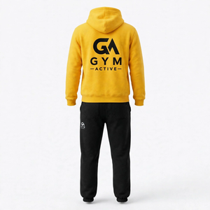 Men <b>Women</b> Midweight <b>Fleece</b> 100% Cotton Street Wear Tracksuit Set Winter Casual Comfortable <b>Jogger</b> Pants Sweatshirt OEM ODM - Product Image 4