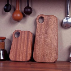 Tabla de Cortar de Madera de Acacia Ecológica, Apta para Lavavajillas, con Mango de Acero Inoxidable - Tabla para Servir Charcutería y Decoración de Cocina - Product Image 3