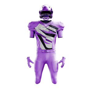 Uniforme de football américain en tissu polyester respirant, léger et durable, conçu pour l'entraînement en équipe - Product Image 1