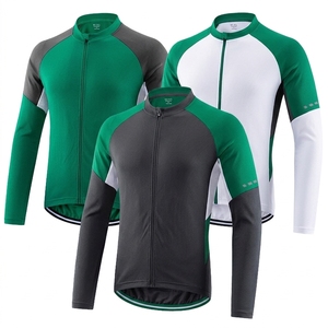 Custom <b>Men's</b> MTB <b>Cycling</b> <b>Jersey</b> Plus Size <b>Long</b> <b>Sleeve</b> 100% Polyester Breathable Quick Dry Lightweight Mountain Bike Sportswear - Product Image 2