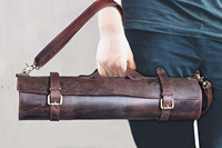 Sacs à couteaux en cuir de style vintage, sacs à couteaux en cuir véritable épais, sacs à couteaux en cuir professionnels