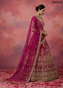 Double Dupatta Combine Flair <b>Bridal</b> lehenga in Barrat style work - Product Image 5