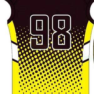 Uniforme de football américain personnalisé à manches courtes et options grandes tailles, numéros en twill, service OEM pour l'entraînement des équipes - Product Image 3