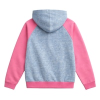 Sudadera con Capucha de Manga Raglán de Mezclilla Estampada Personalizada para Mujer, Ropa de Invierno para Hermandades Griegas, Insignia Frontal, Tela de Forro Polar, Rosa y Verde